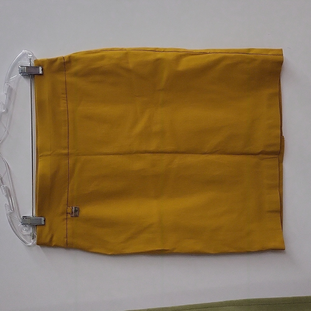 Alex & Olivia Mustard Pencil Skirt